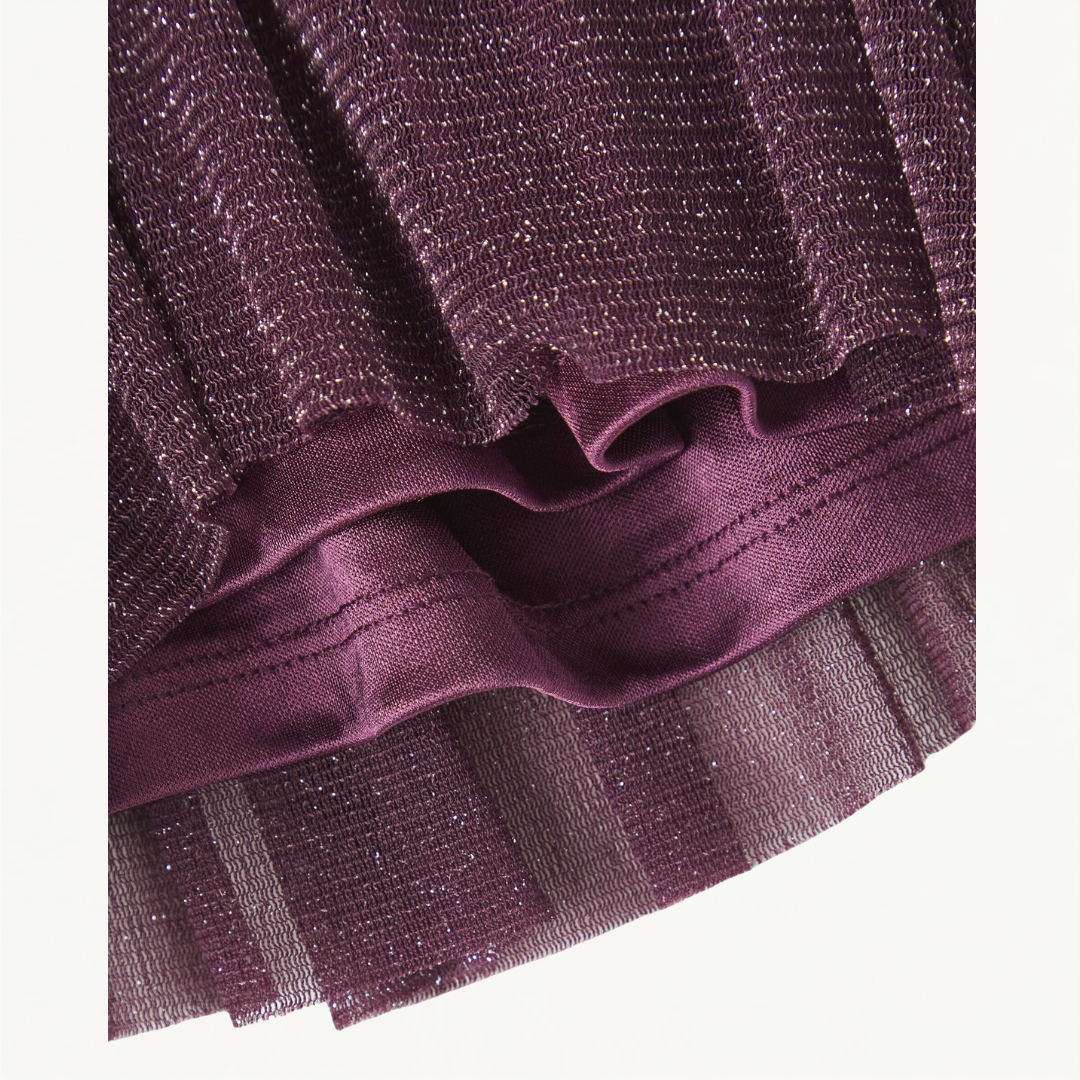 Elegantiškas ir žėrintis klostuotas sijonas mergaitei („Name It“) - Image 2
