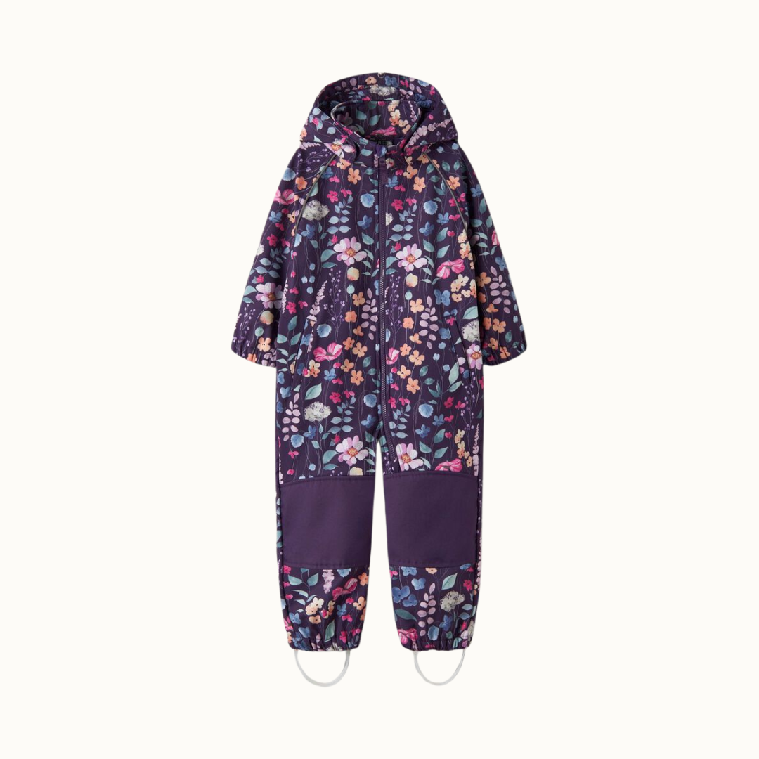 Softshell kombinezonas „Floral Violet“ ("Name it")